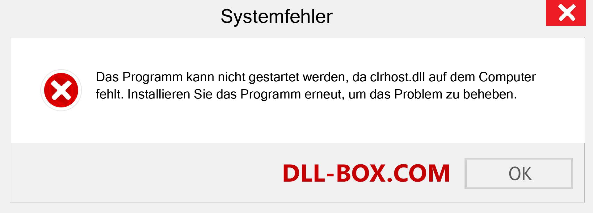 clrhost.dll-Datei fehlt?. Download für Windows 7, 8, 10 - Fix clrhost dll Missing Error unter Windows, Fotos, Bildern